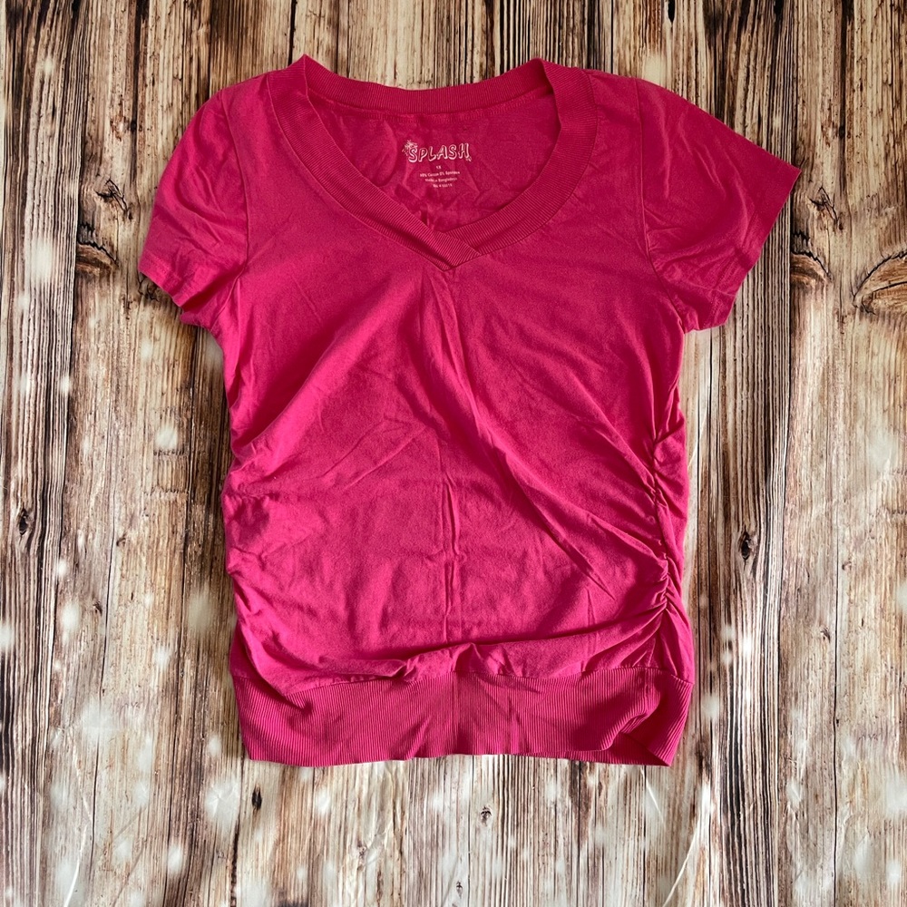 Pink t super flattering